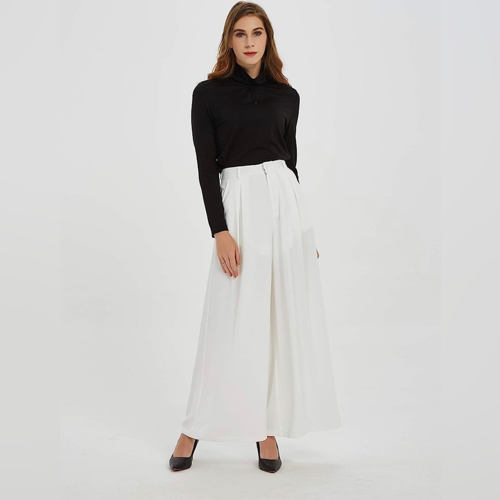 High Waist Wide Leg Trousers